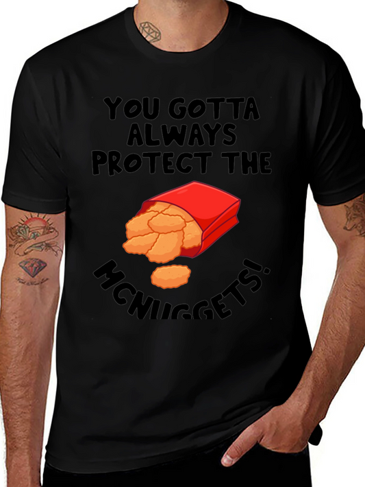 Protect McNuggets Graphic Tee - Unisex Black T-Shirt