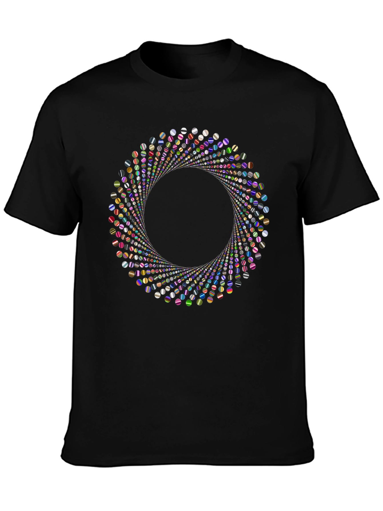 Abstract Vortex Graphic T-Shirt - Modern Design