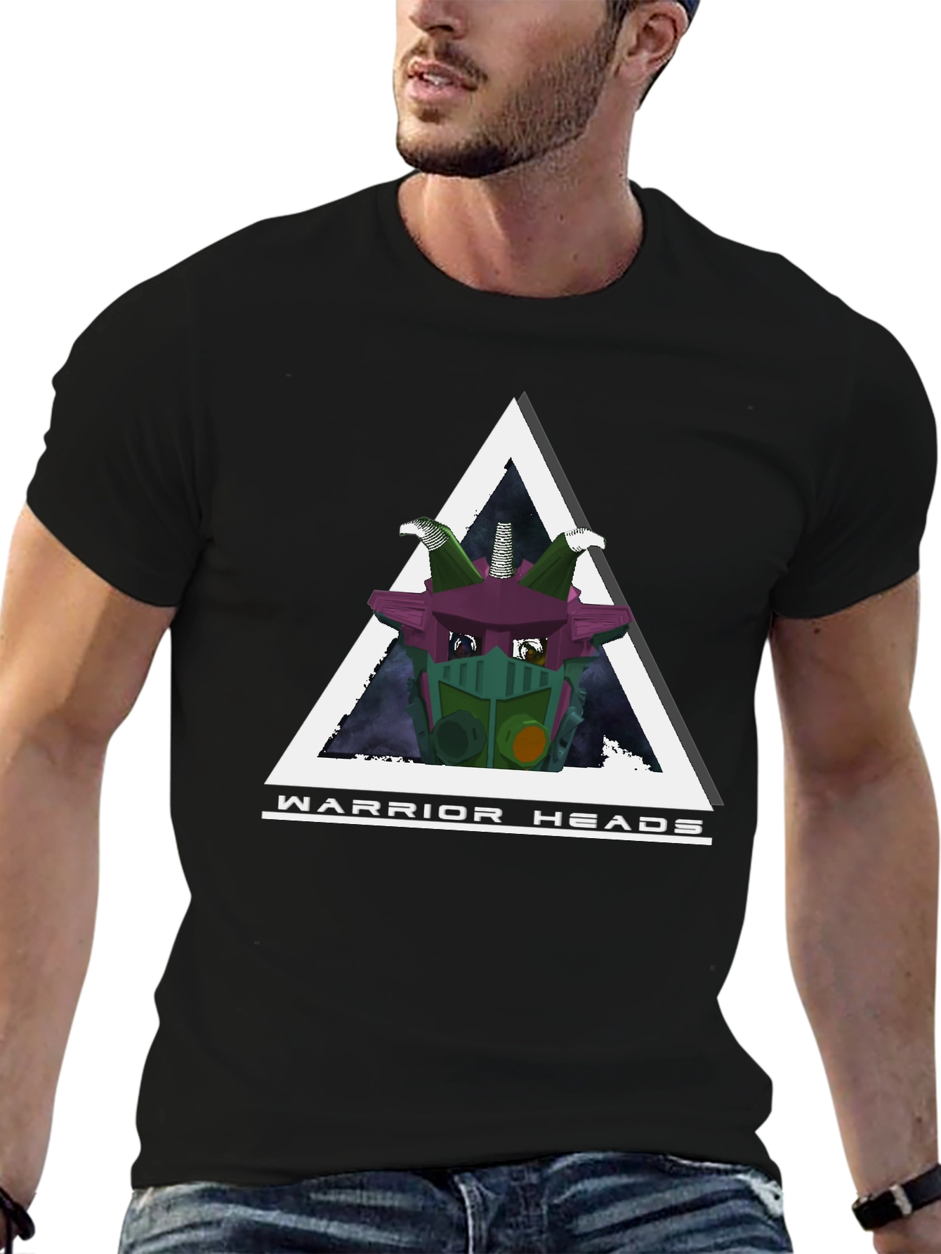 Warrior Heads Graphic T-Shirt - Stylish Design