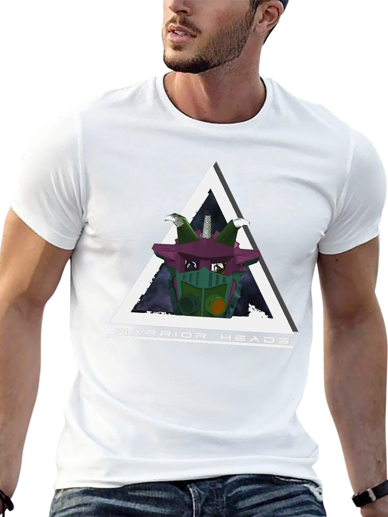Warrior Heads Graphic T-Shirt - Stylish Design