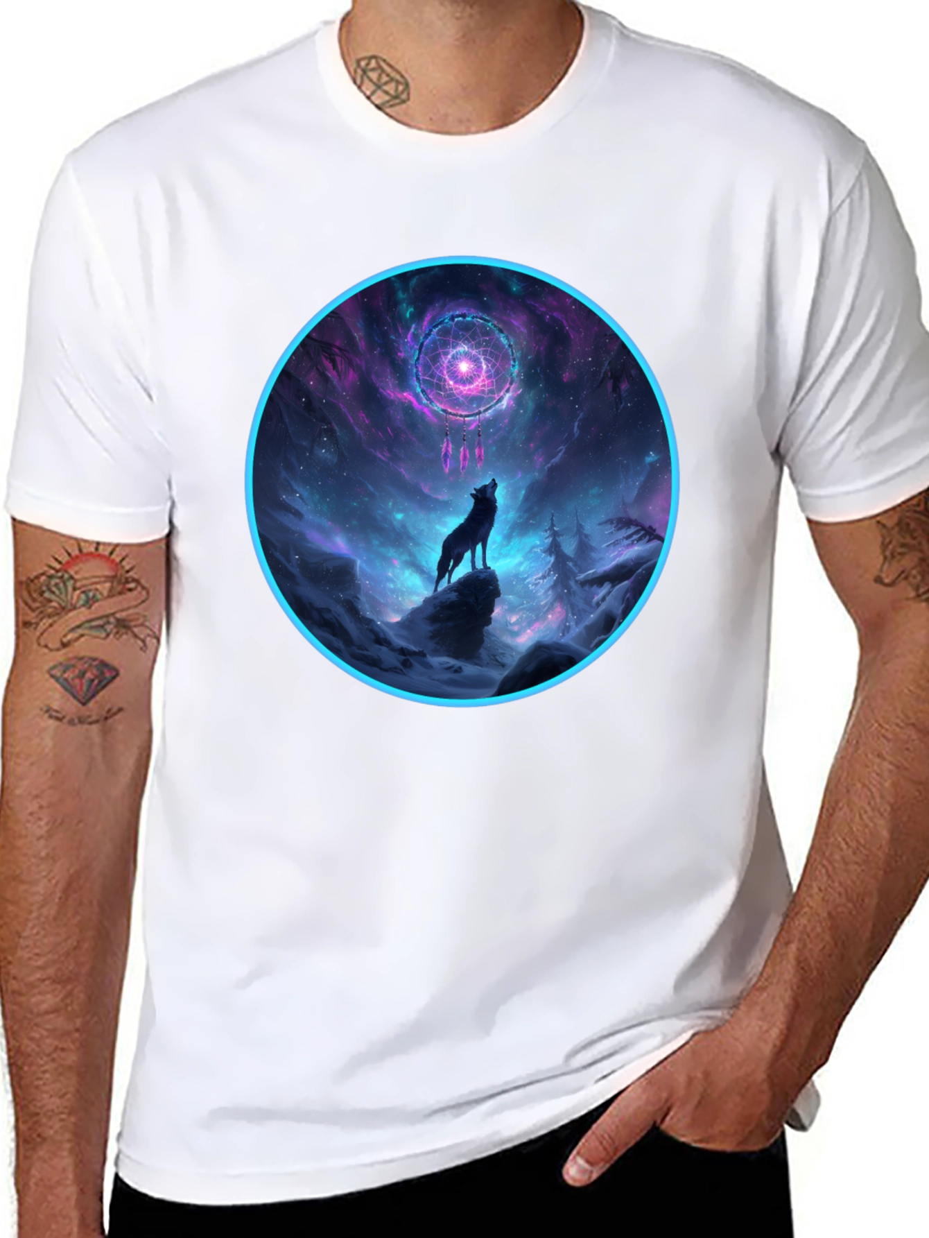 Wolf Dreamcatcher Graphic Tee