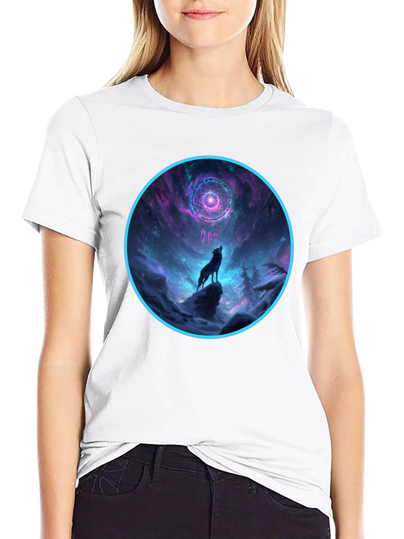 Wolf Dreamcatcher Graphic Tee