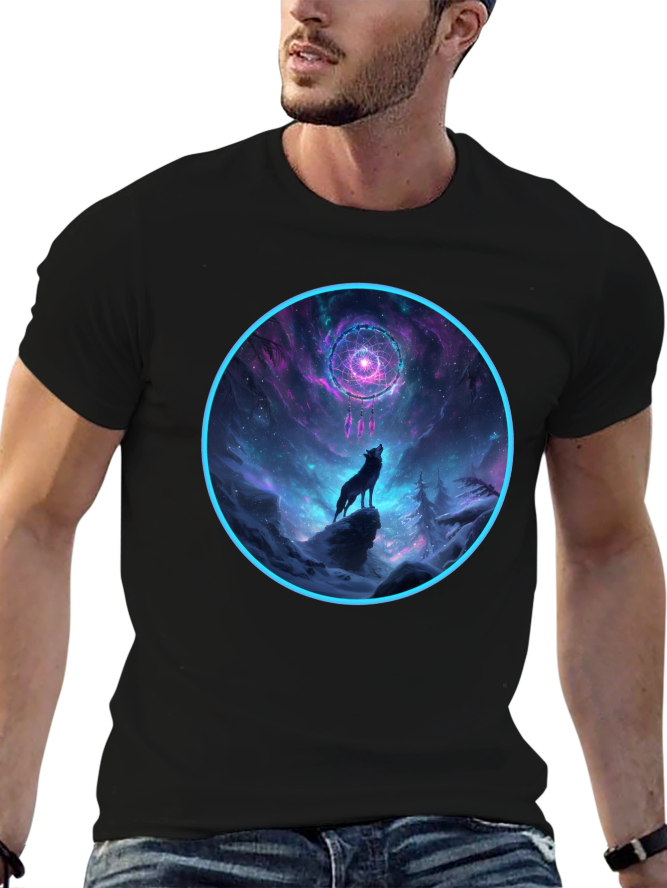 Wolf Dreamcatcher Graphic Tee