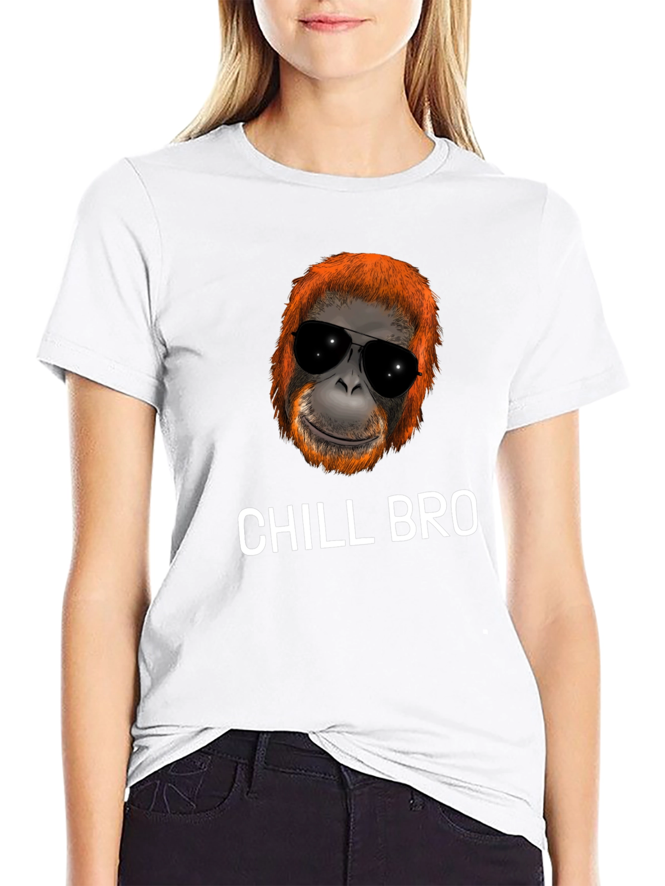 Chill Bro Monkey Graphic Tee - Cool Casual Style