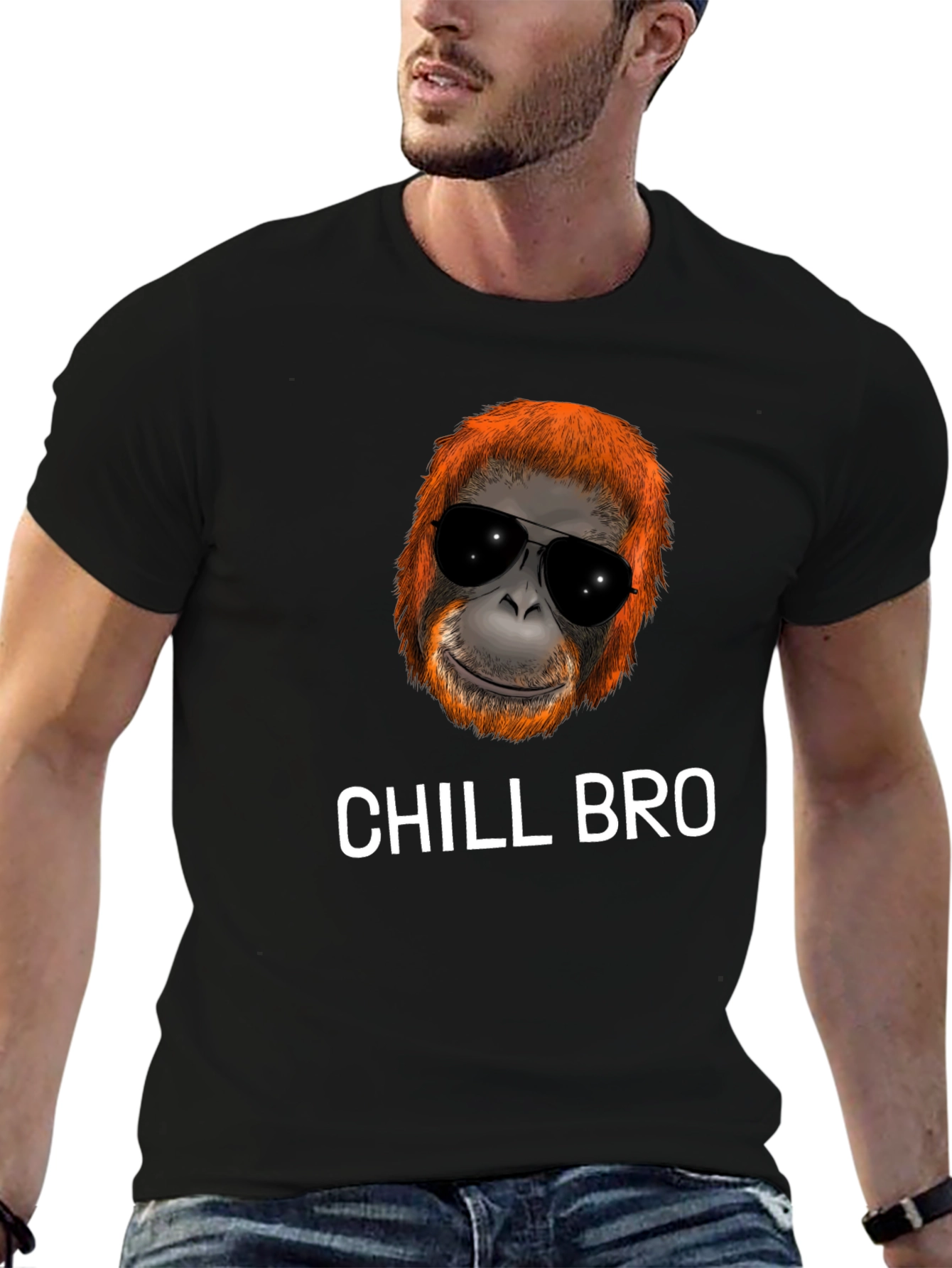 Chill Bro Monkey Graphic Tee - Cool Casual Style