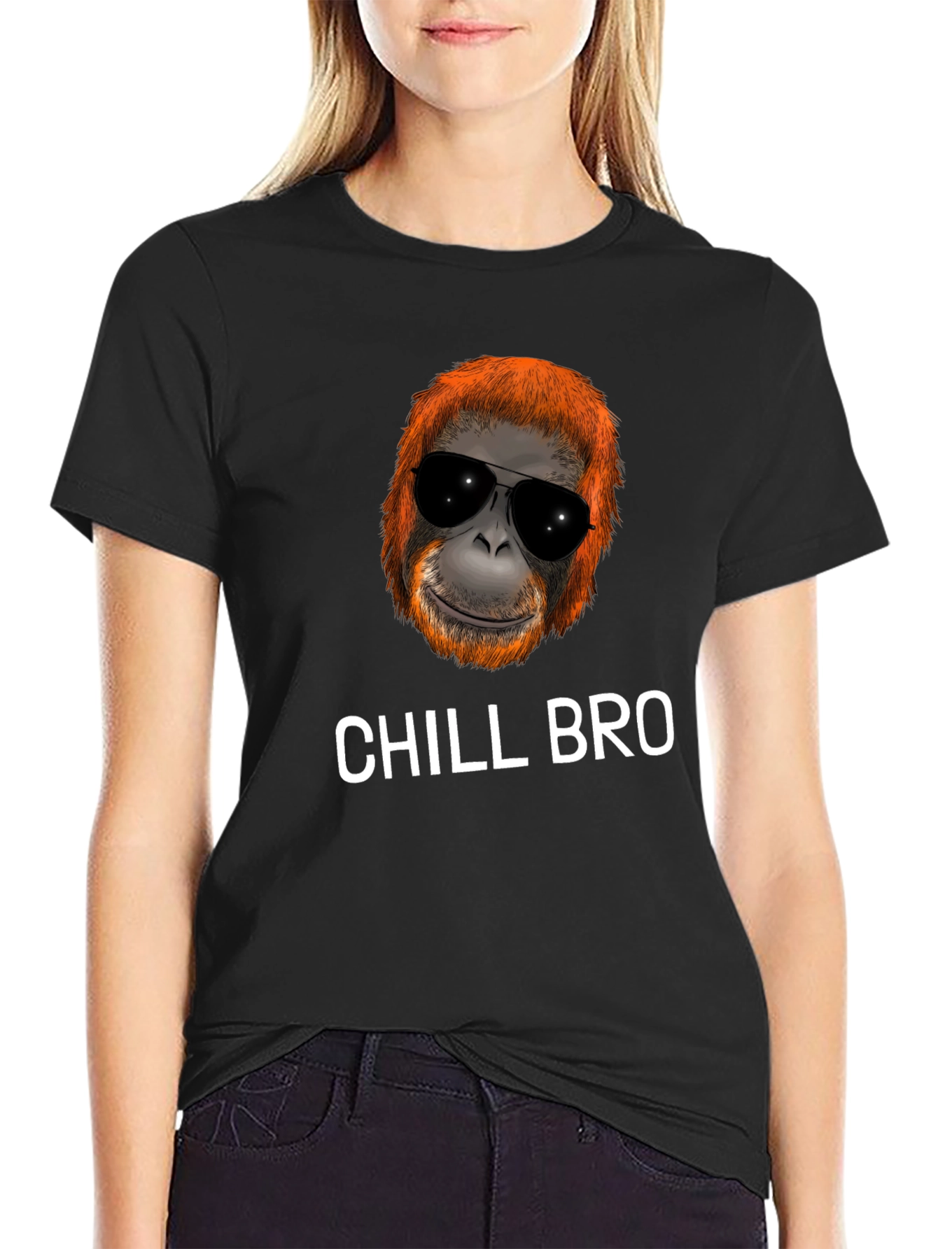 Chill Bro Monkey Graphic Tee - Cool Casual Style
