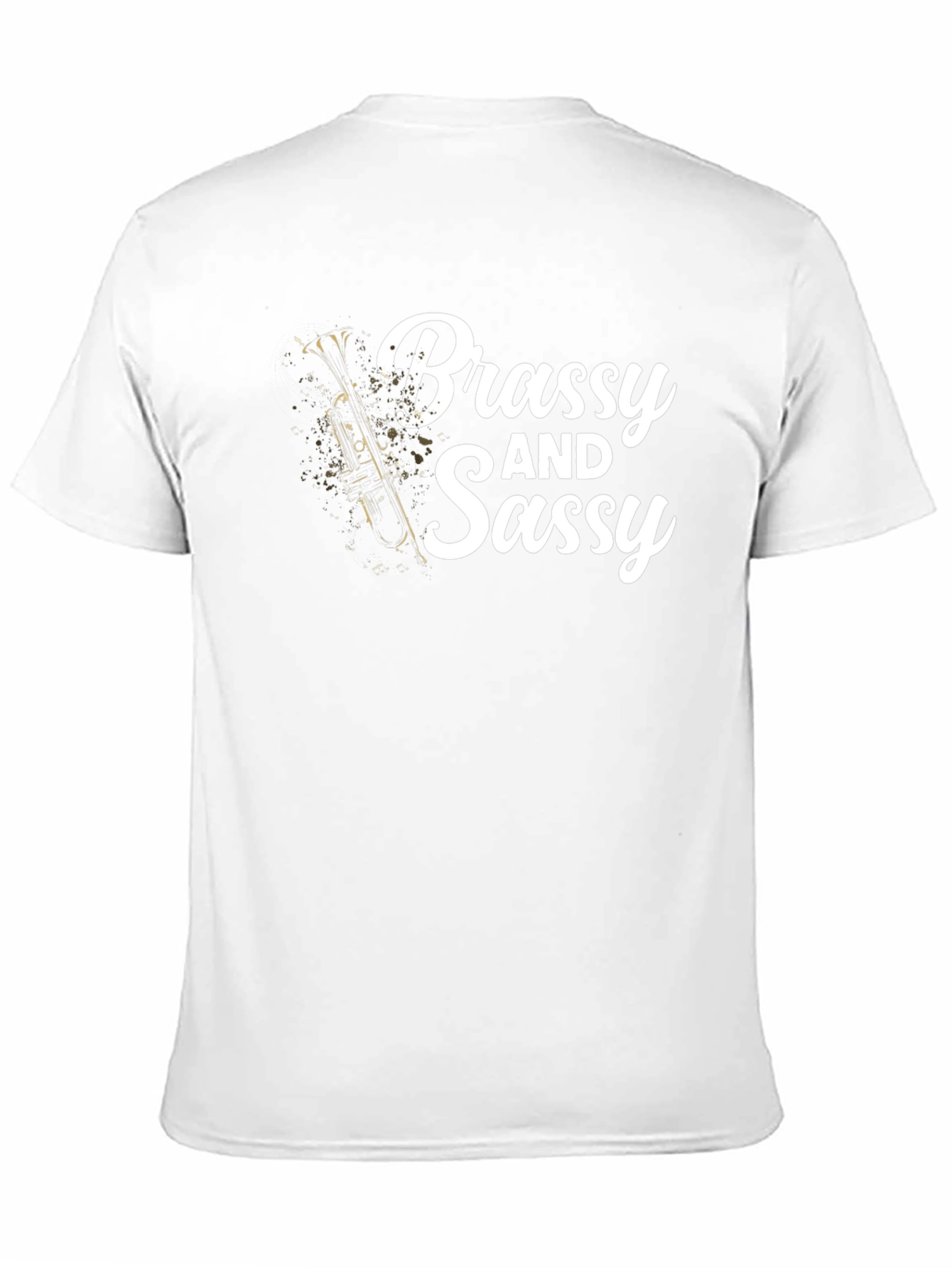 Brassy and Sassy Mens Black Graphic T-Shirt