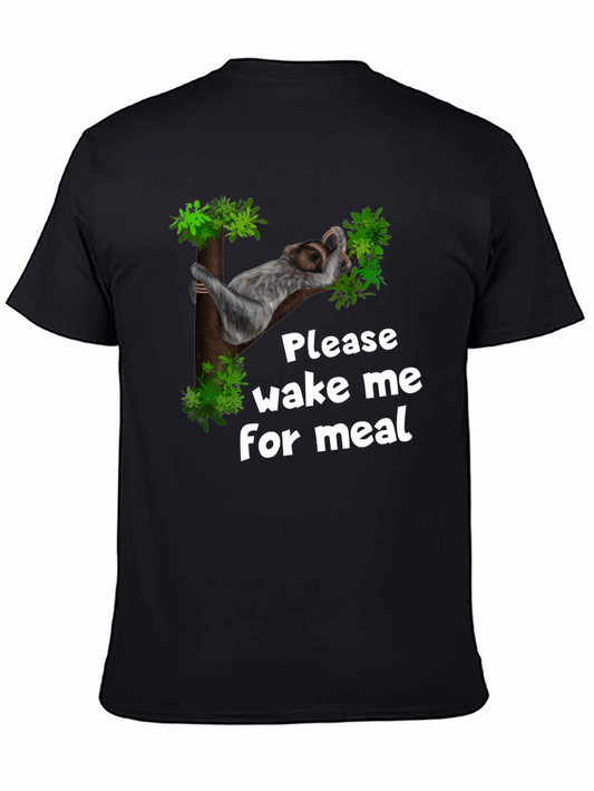Wake Me For Meal Sloth Graphic Tee