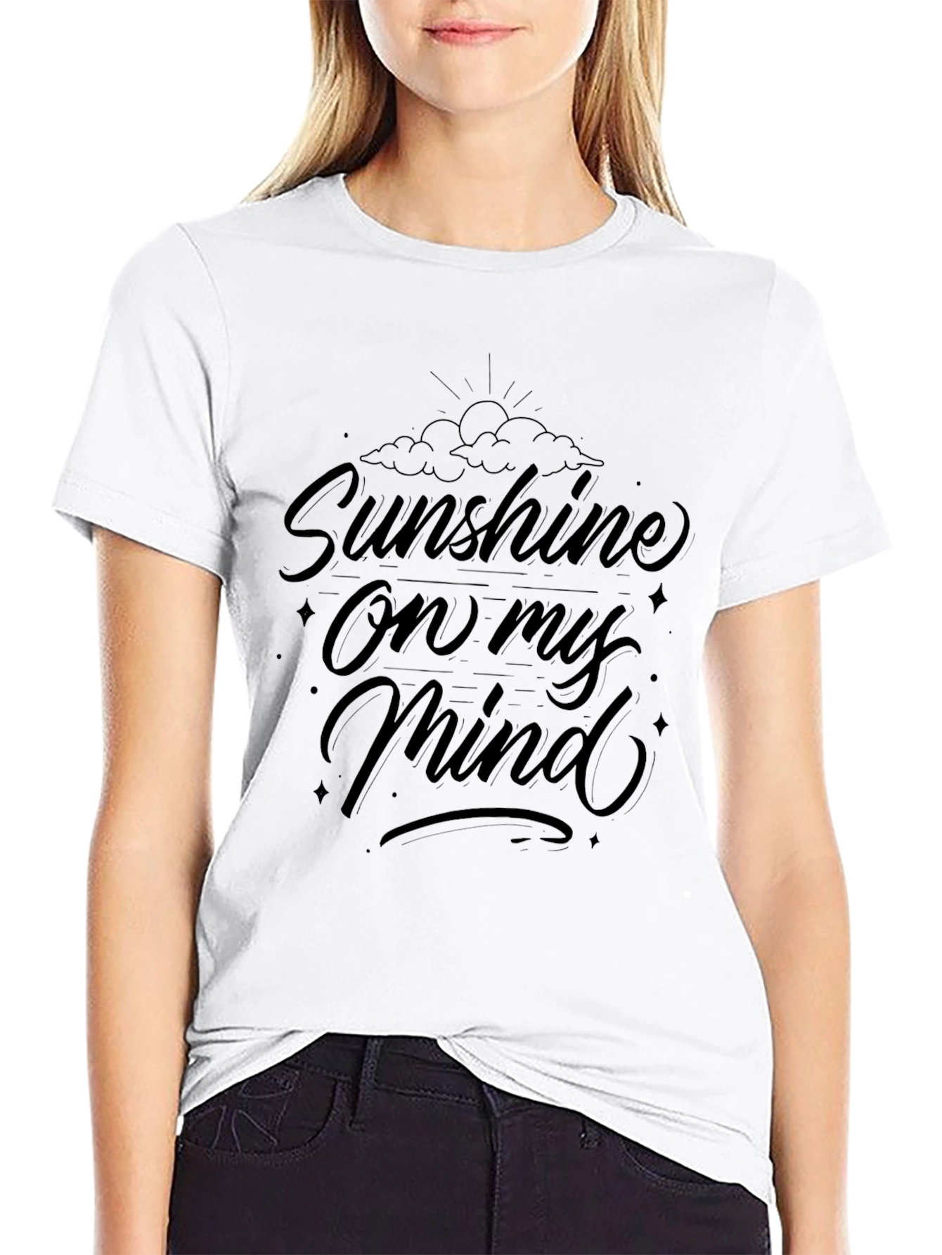 Sunshine On My Mind Black Graphic Tee