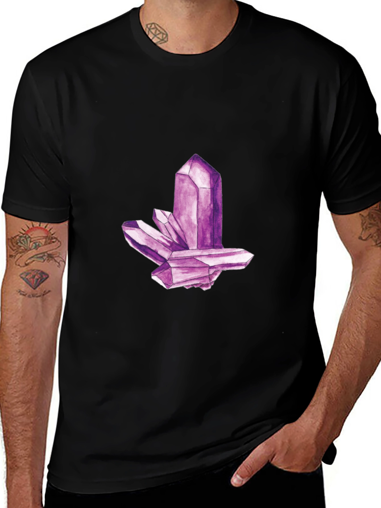 Amethyst Crystal Graphic T-Shirt - Unisex