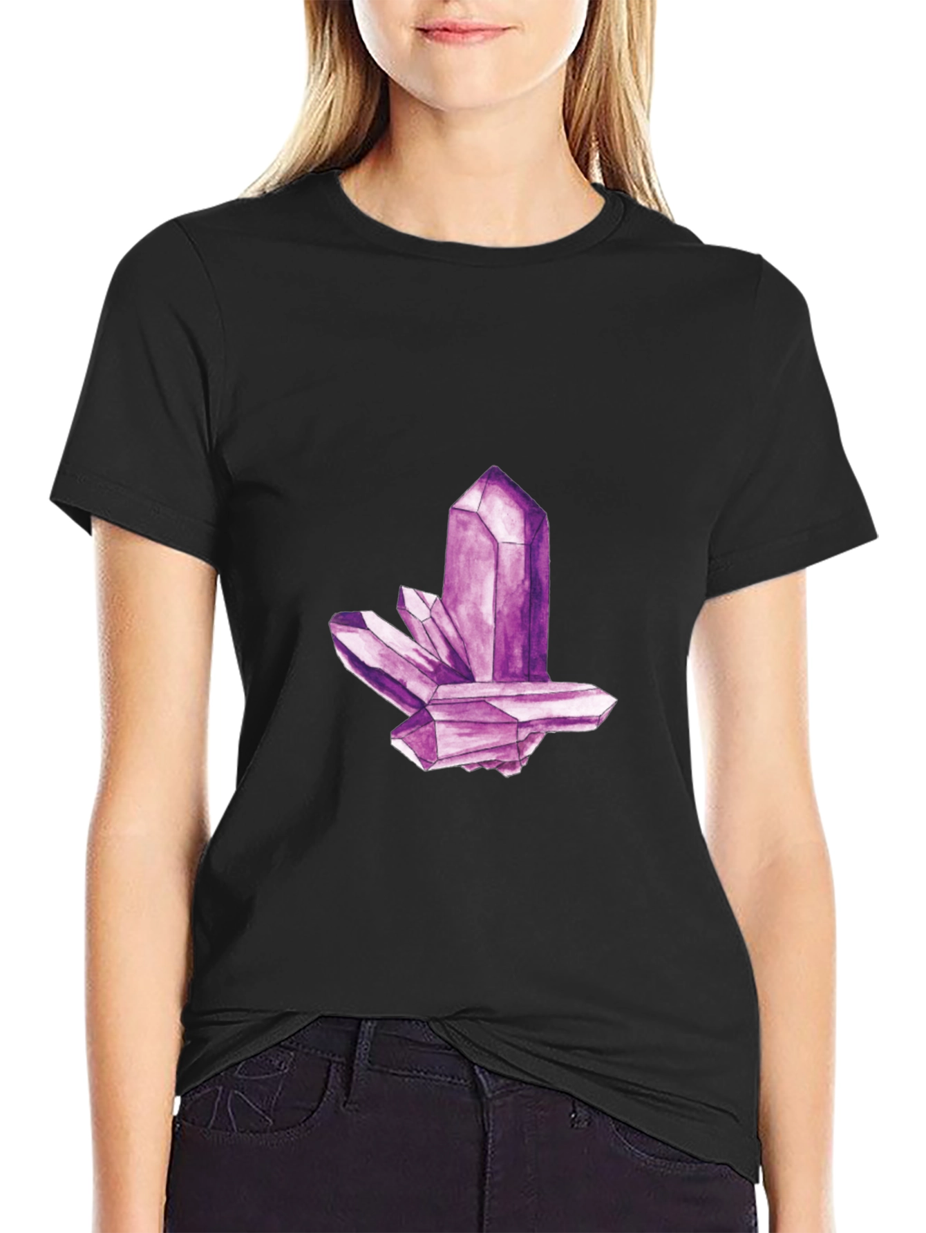 Amethyst Crystal Graphic T-Shirt - Unisex