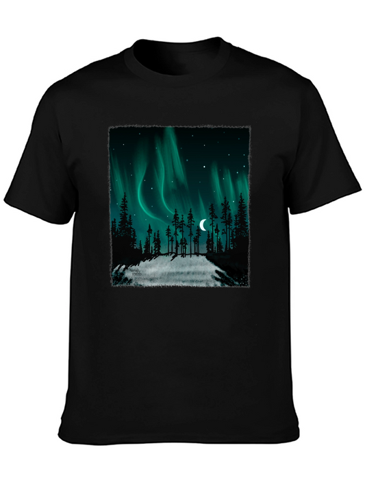 Aurora Borealis Graphic Tee - Northern Lights T-Shirt