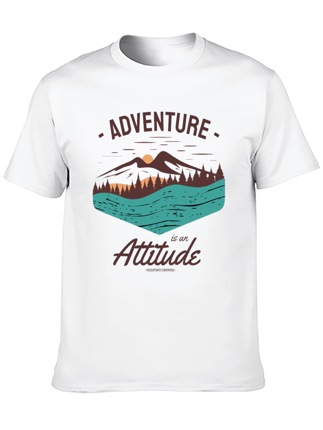 Adventure Attitude Black Graphic Tee