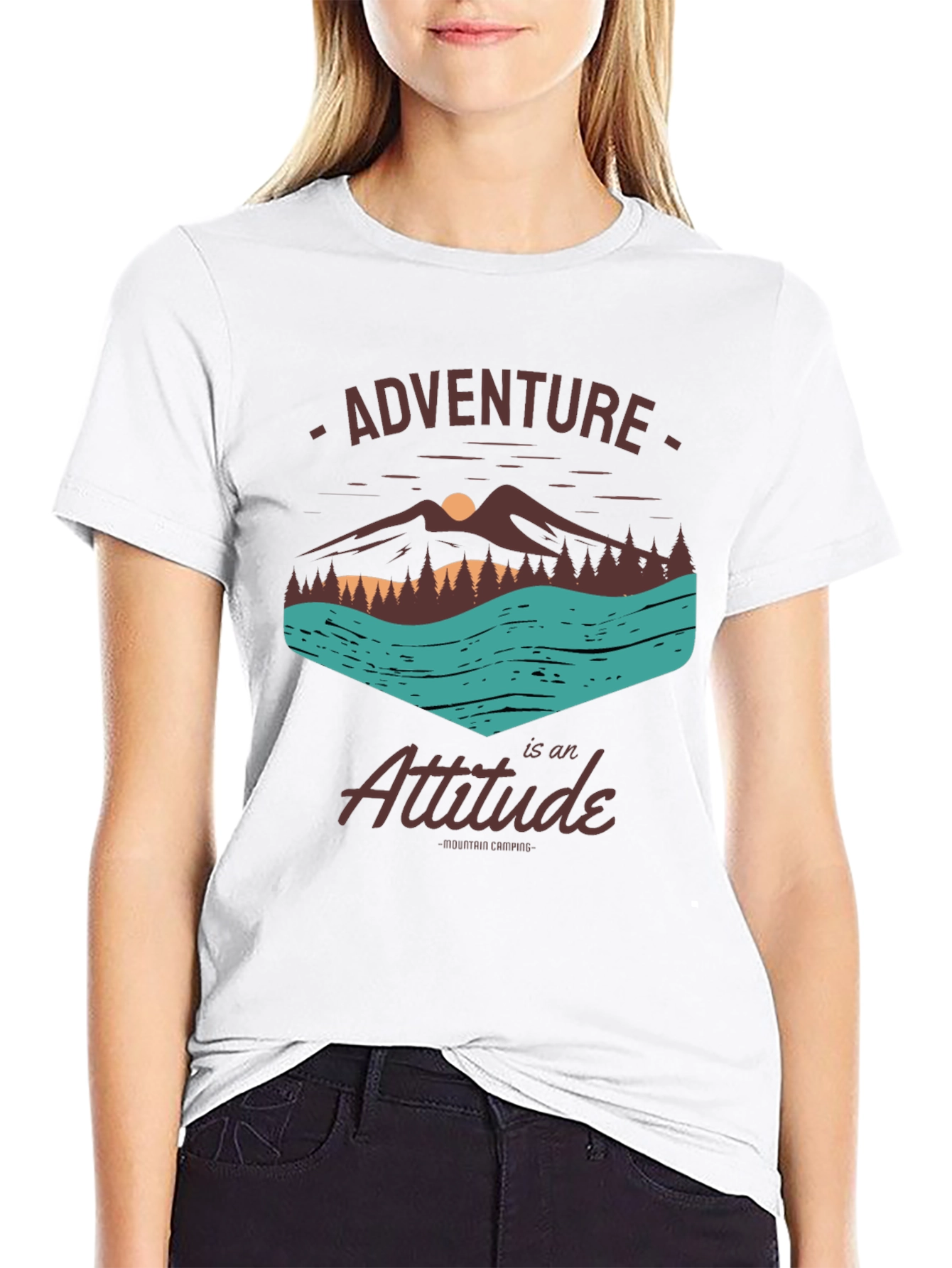 Adventure Attitude Black Graphic Tee