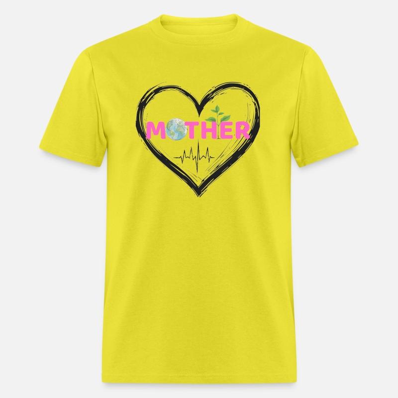 Earth Mother Handdrawn Heartbeat Retro Eco Vintage