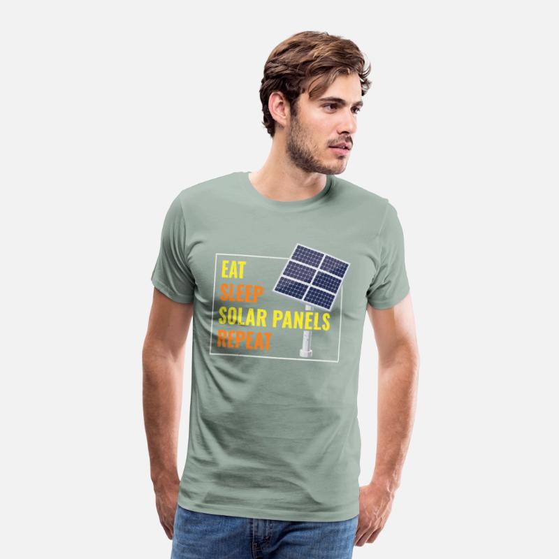 Eat Sleep Solar Panels Photovoltaic Sun