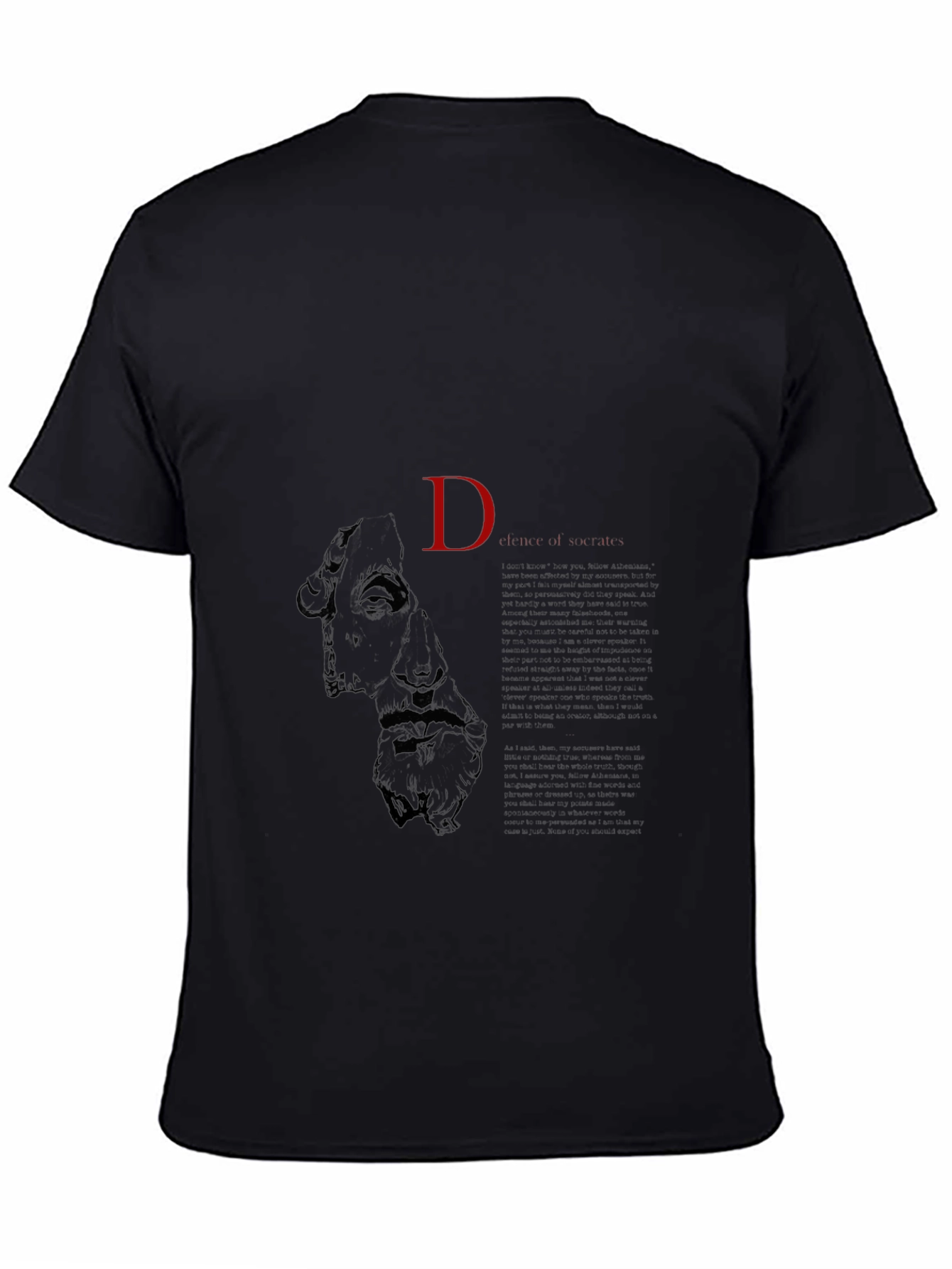 Mens Graphic Print T-Shirt - Black