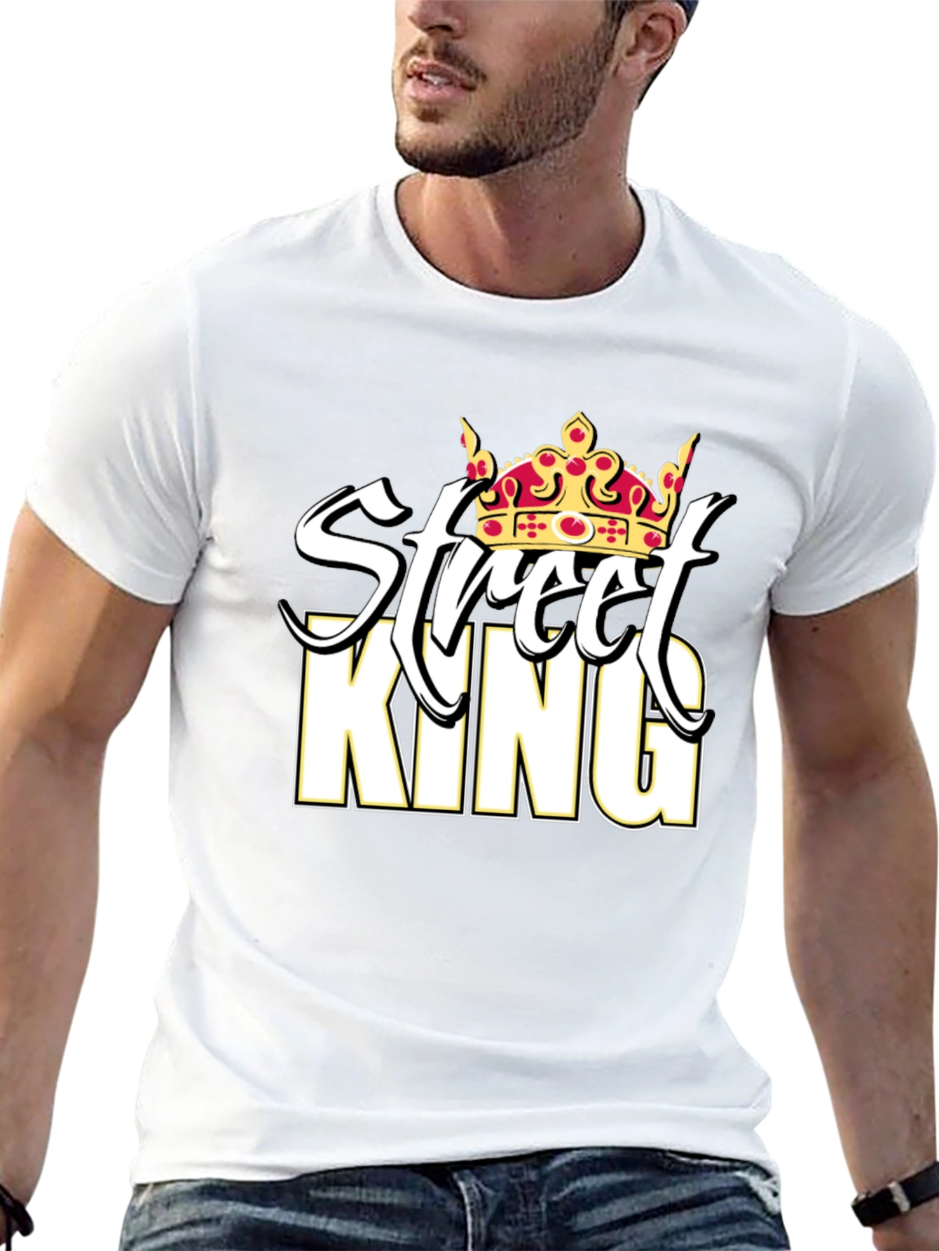 Street King Graphic Tee - Black