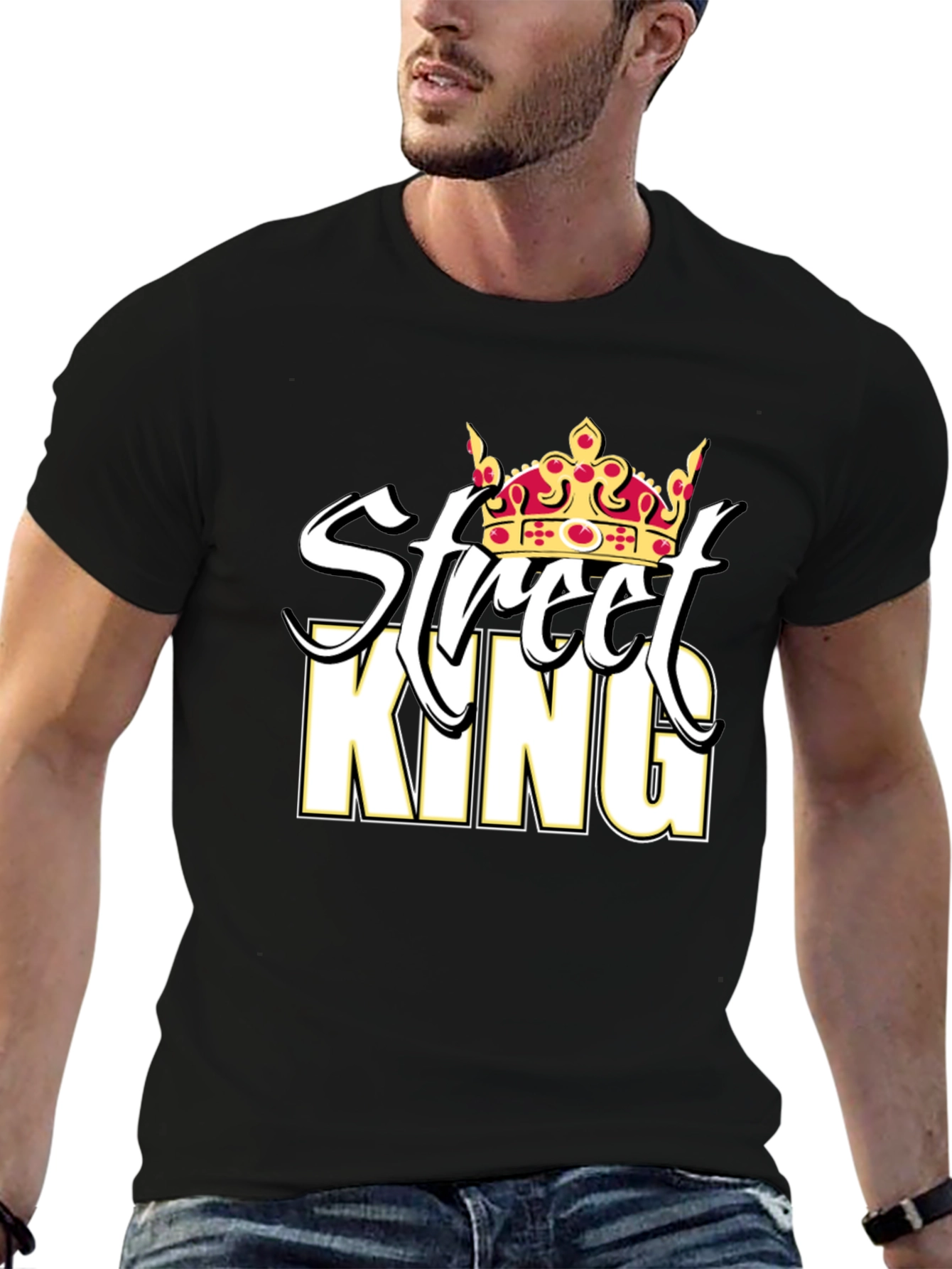 Street King Graphic Tee - Black