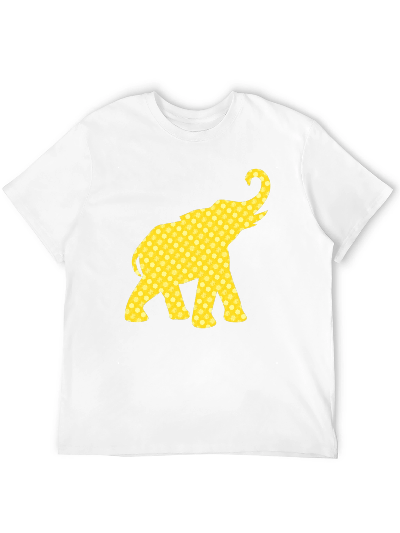 Elephant Print Black T-Shirt