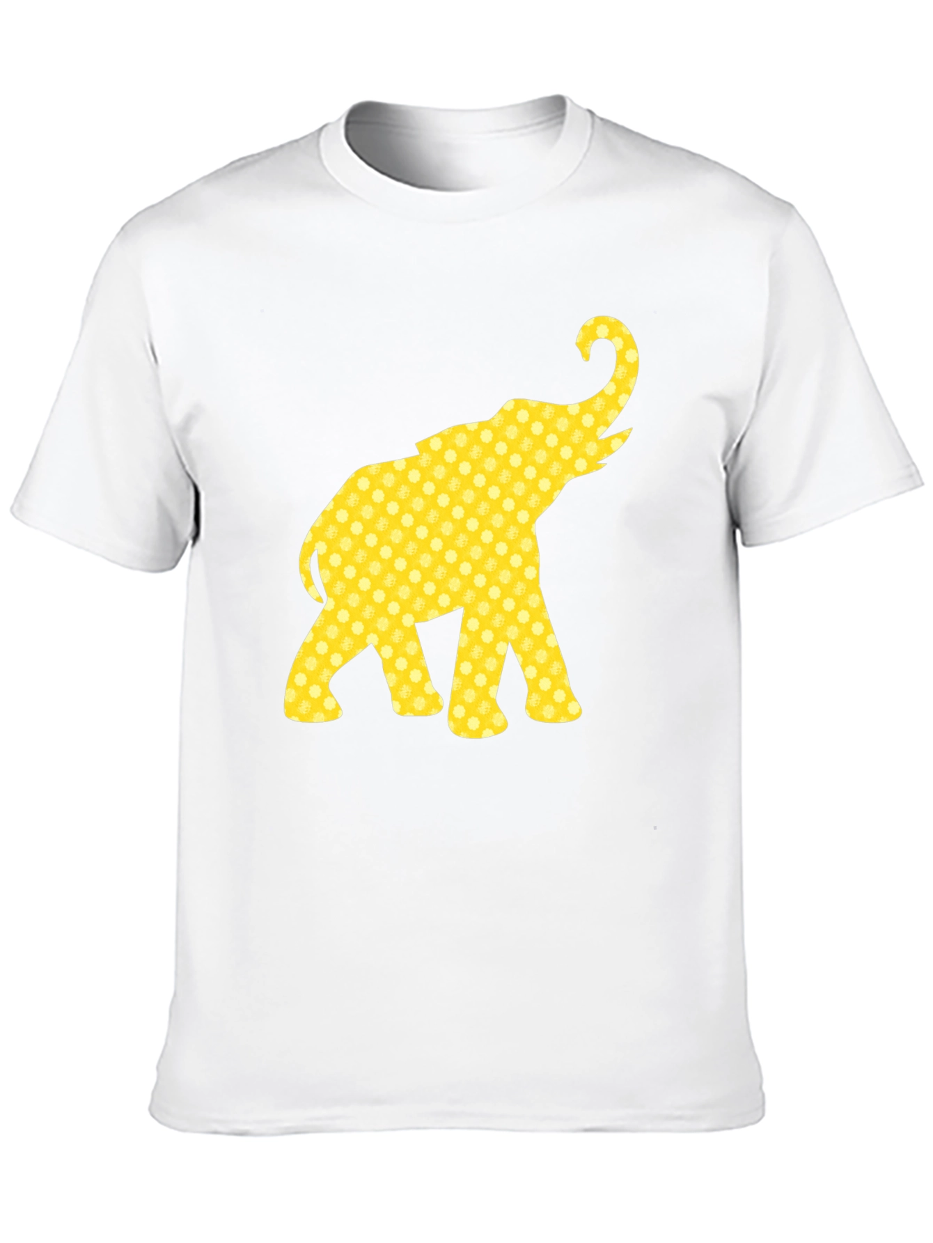 Elephant Print Black T-Shirt