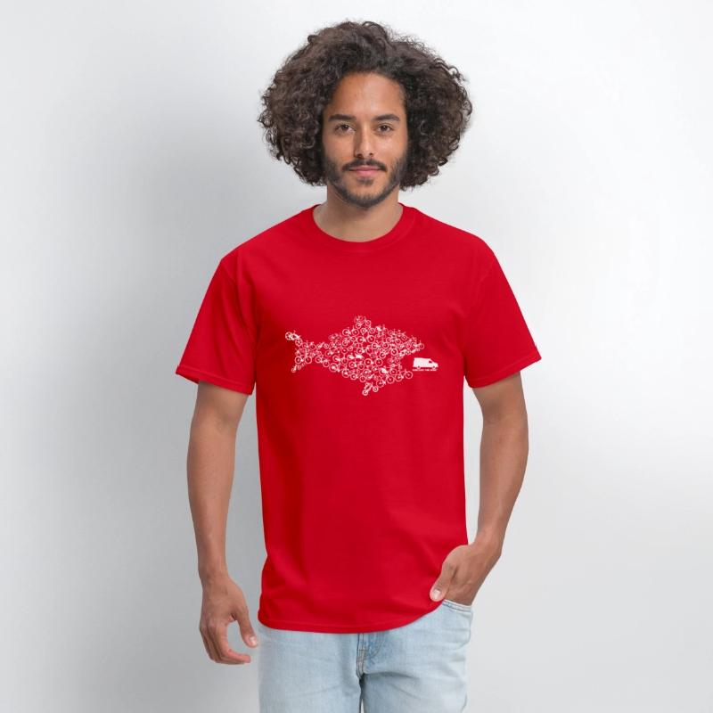 Eco Fish Bike Tee Shark Cycling Bicycle Green Funn