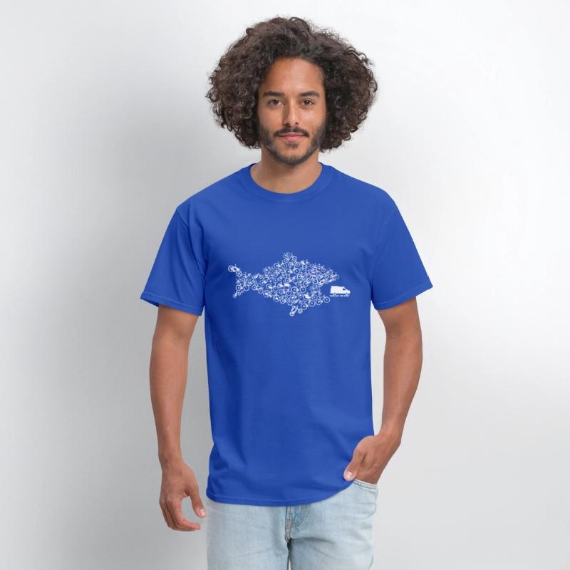Eco Fish Bike Tee Shark Cycling Bicycle Green Funn