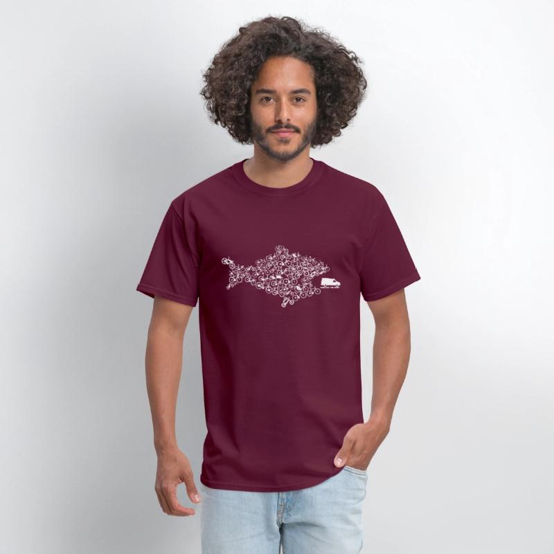 Eco Fish Bike Tee Shark Cycling Bicycle Green Funn