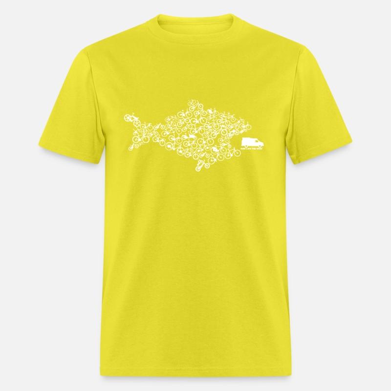 Eco Fish Bike Tee Shark Cycling Bicycle Green Funn
