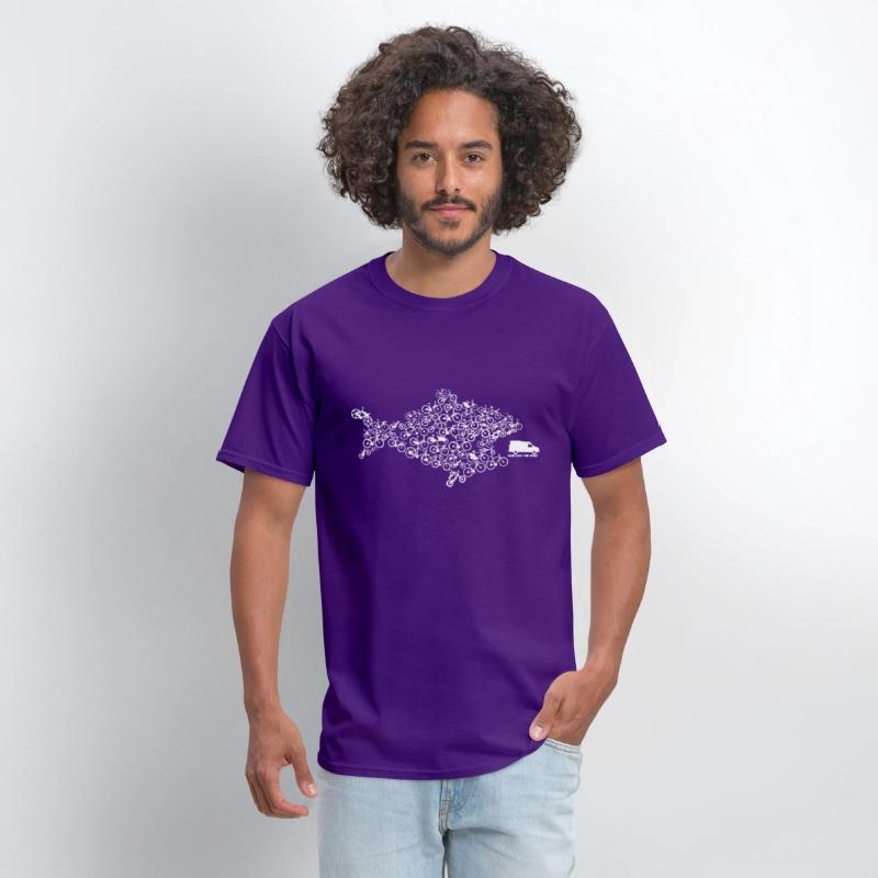 Eco Fish Bike Tee Shark Cycling Bicycle Green Funn
