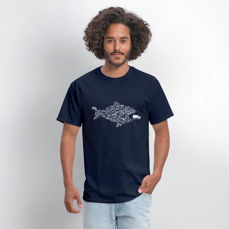 Eco Fish Bike Tee Shark Cycling Bicycle Green Funn