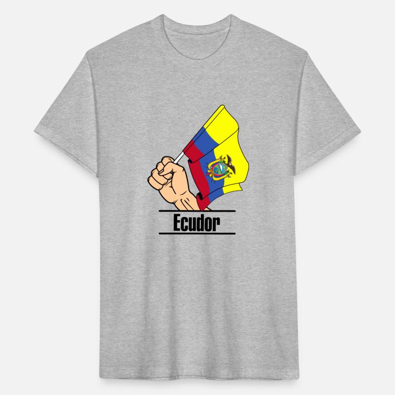 Ecuador flag fist text´Ecuador´