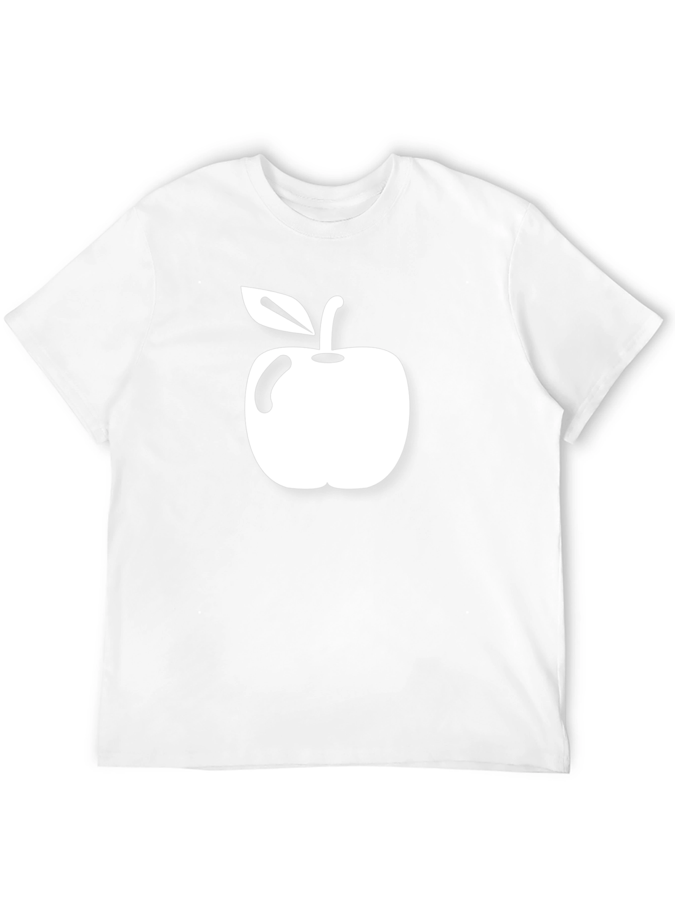 Black Apple Graphic Tee - Casual Style