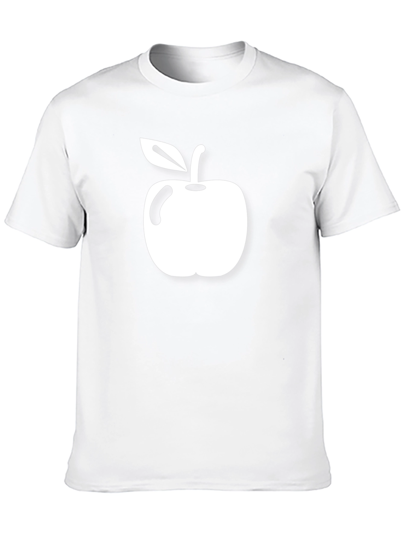 Black Apple Graphic Tee - Casual Style