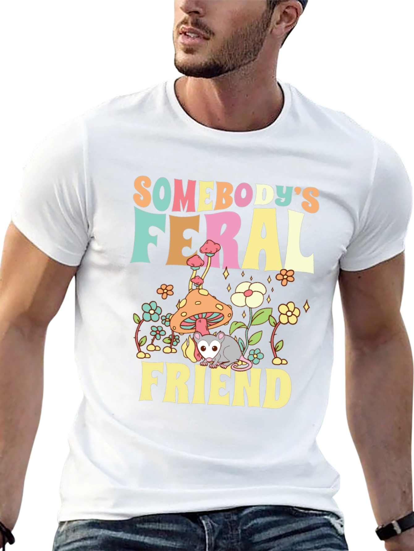 Feral Friend Graphic T-Shirt