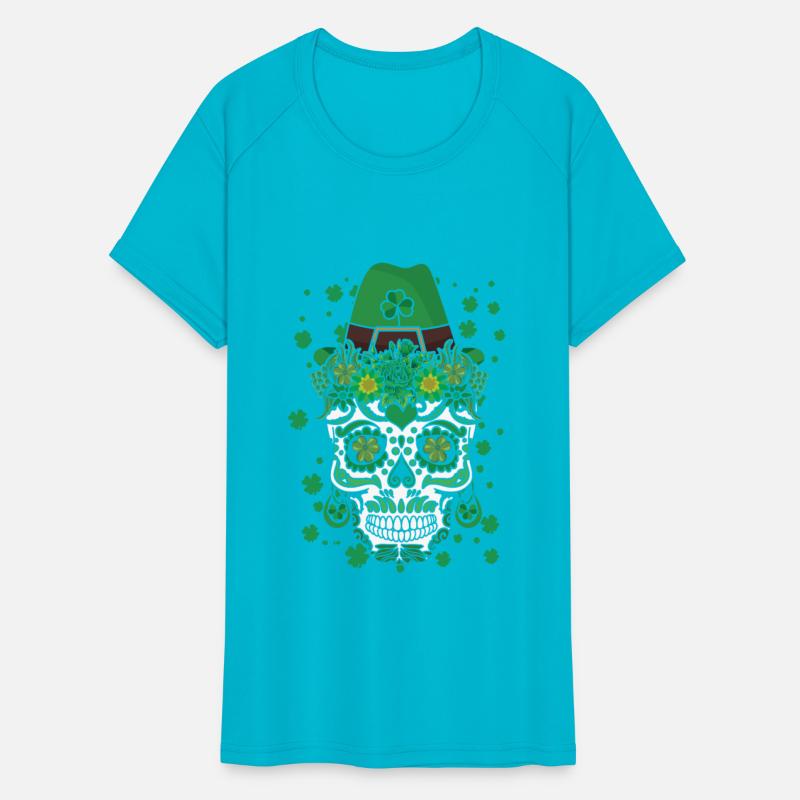 El Dia De Los Muertos St Patty's Day Irish Flower