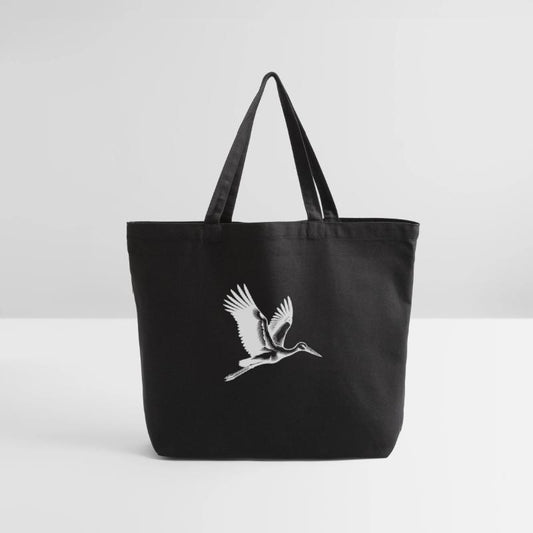 Elegant Flying Stork Bird