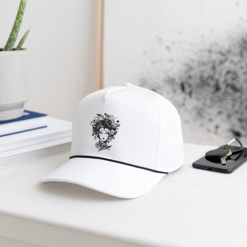 Elegant geisha with ornate ornaments