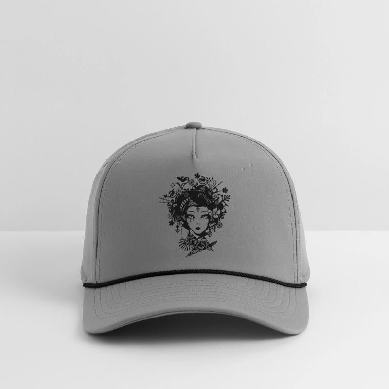 Elegant geisha with ornate ornaments