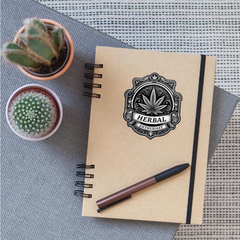 Elegant Herbal Enthusiast Badge