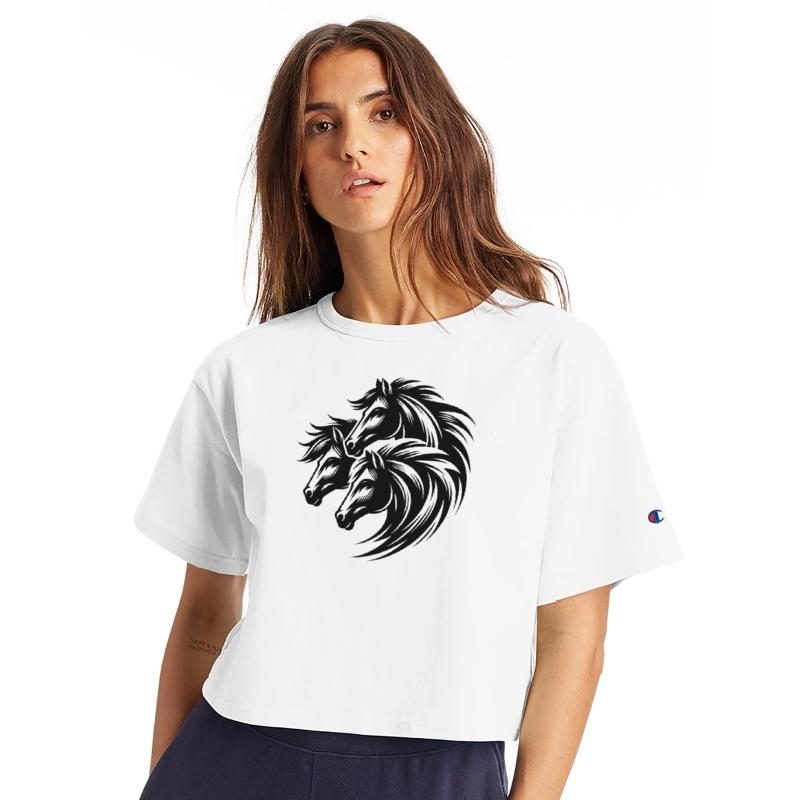 Elegant Horse Heads With Wild Manes