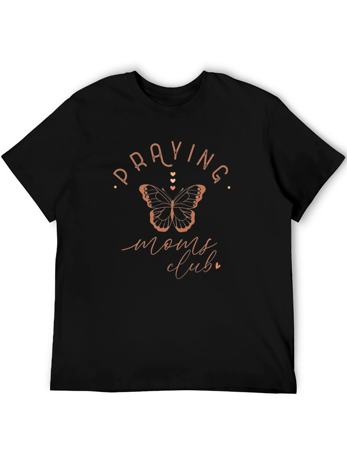 Praying Moms Club Butterfly Graphic T-Shirt
