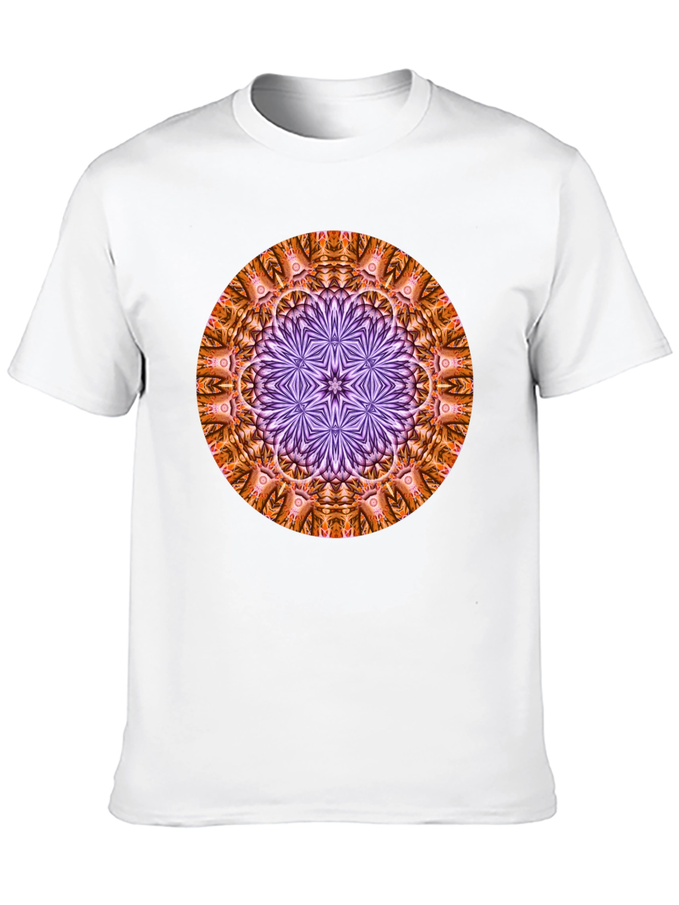 Geometric Mandala T-Shirt - Black