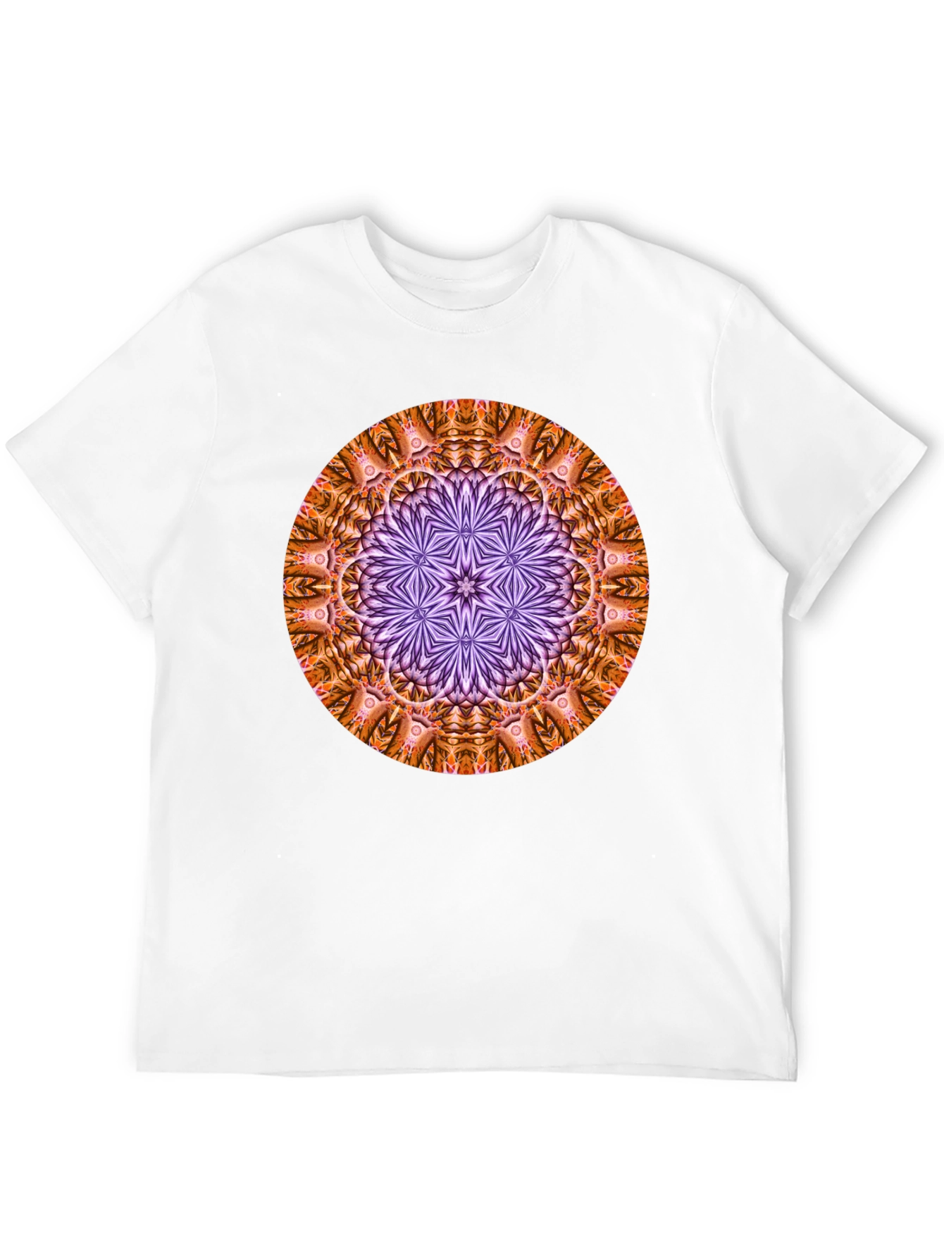 Geometric Mandala T-Shirt - Black