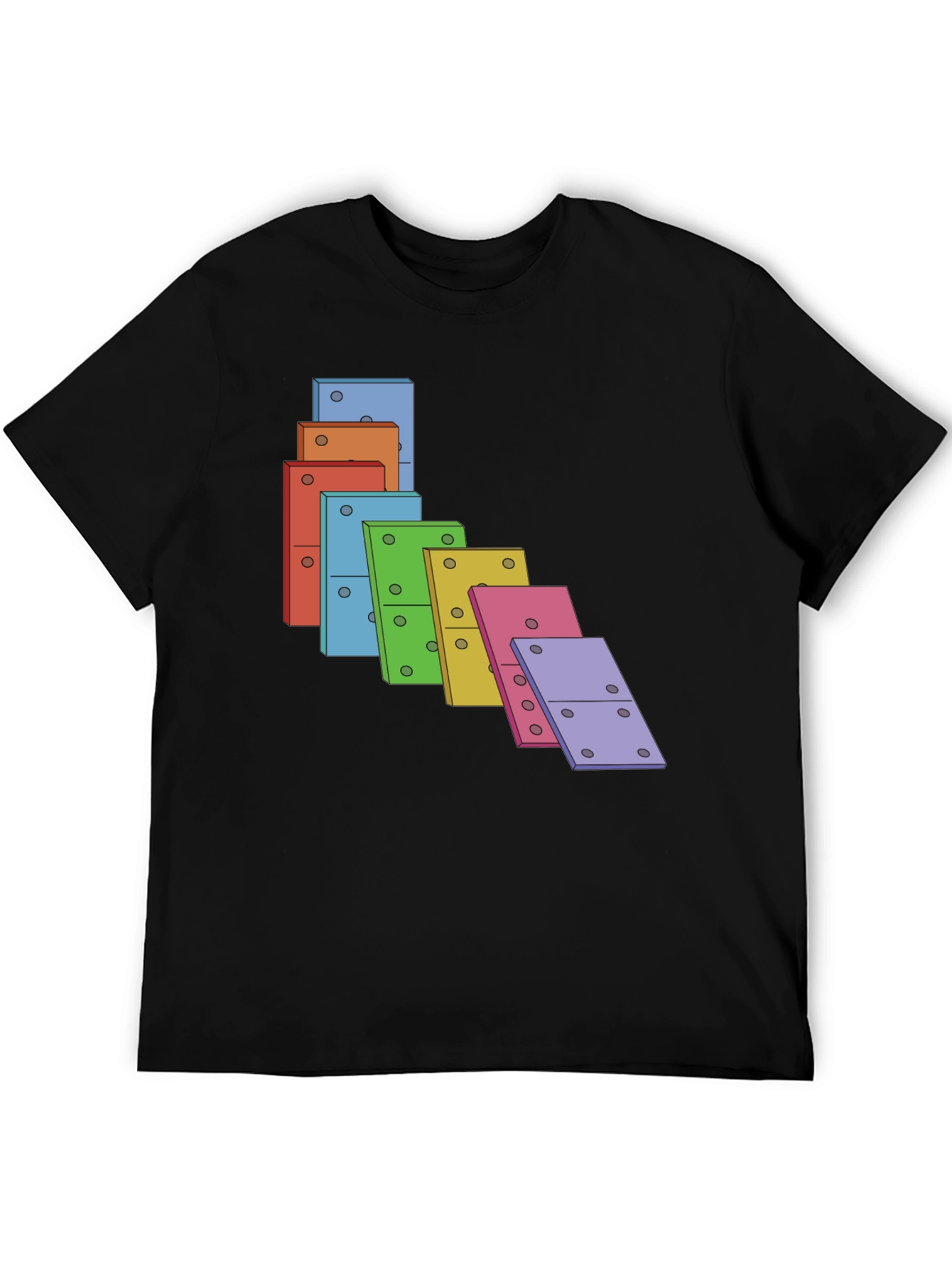 Colorful Falling Domino T-Shirt