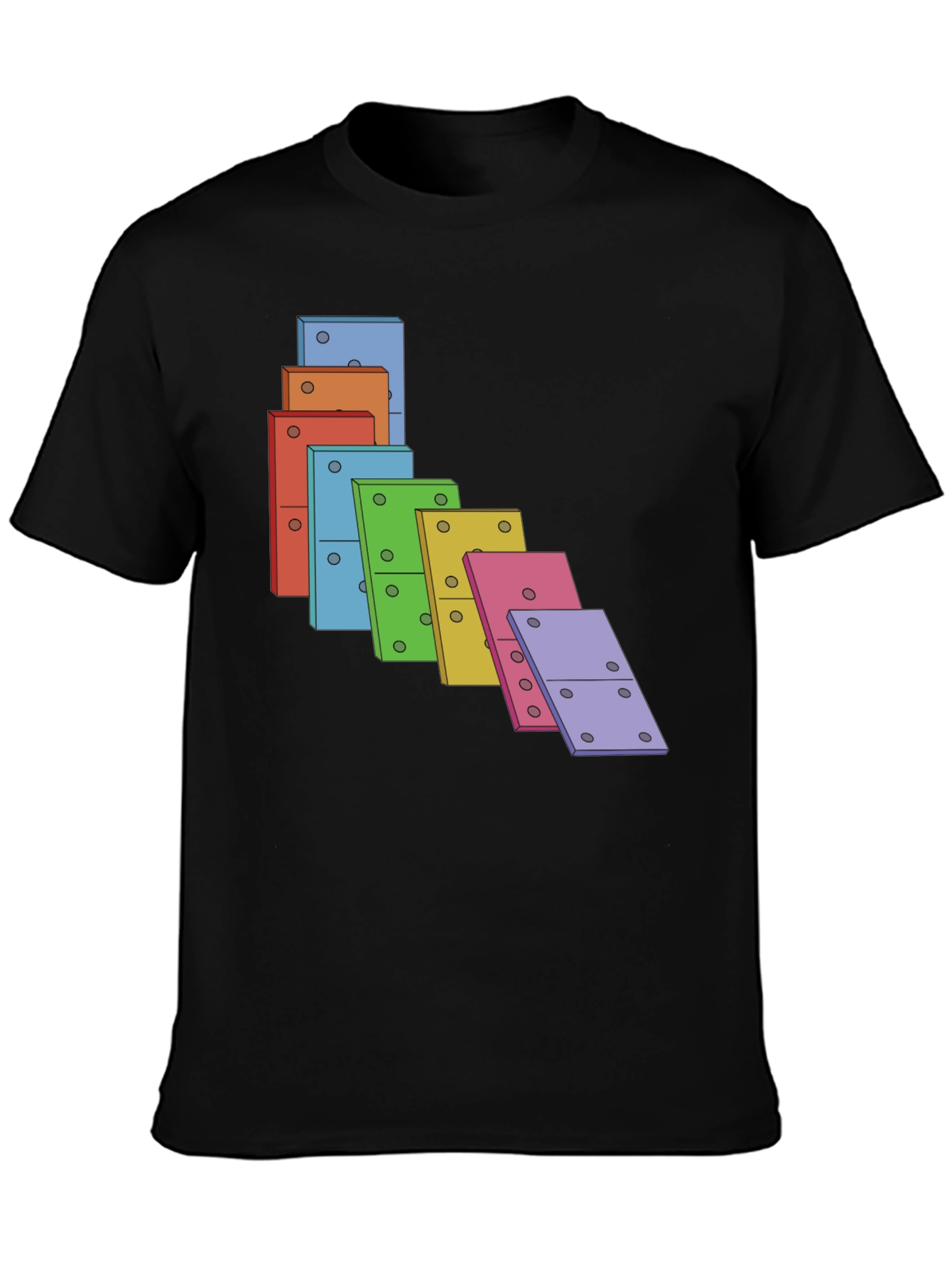 Colorful Falling Domino T-Shirt