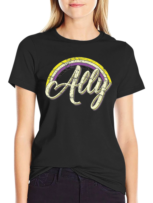 Ally Rainbow Graphic Tee