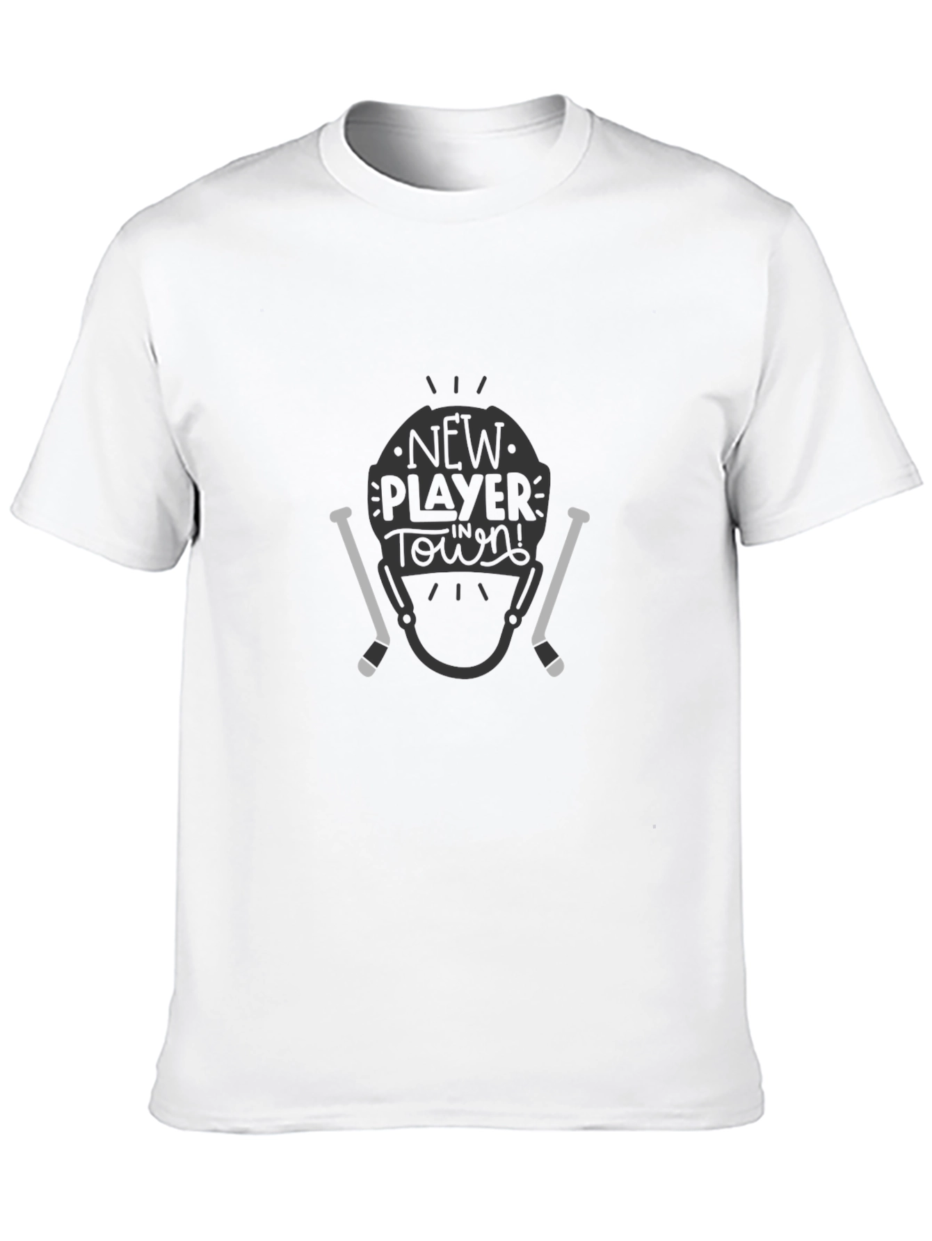 New Player in Town Hockey Graphic T-Shirt