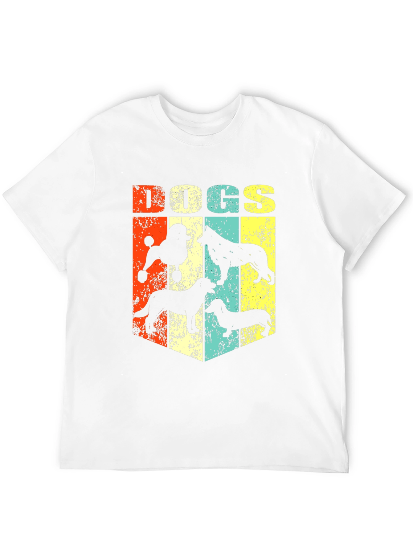 Retro Dog Breed Silhouette Graphic T-Shirt
