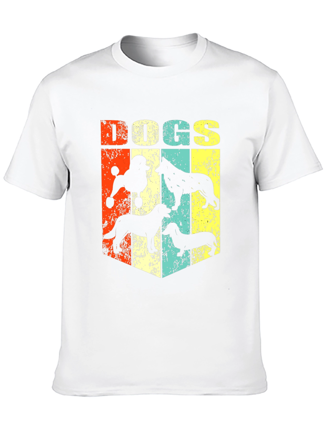 Retro Dog Breed Silhouette Graphic T-Shirt